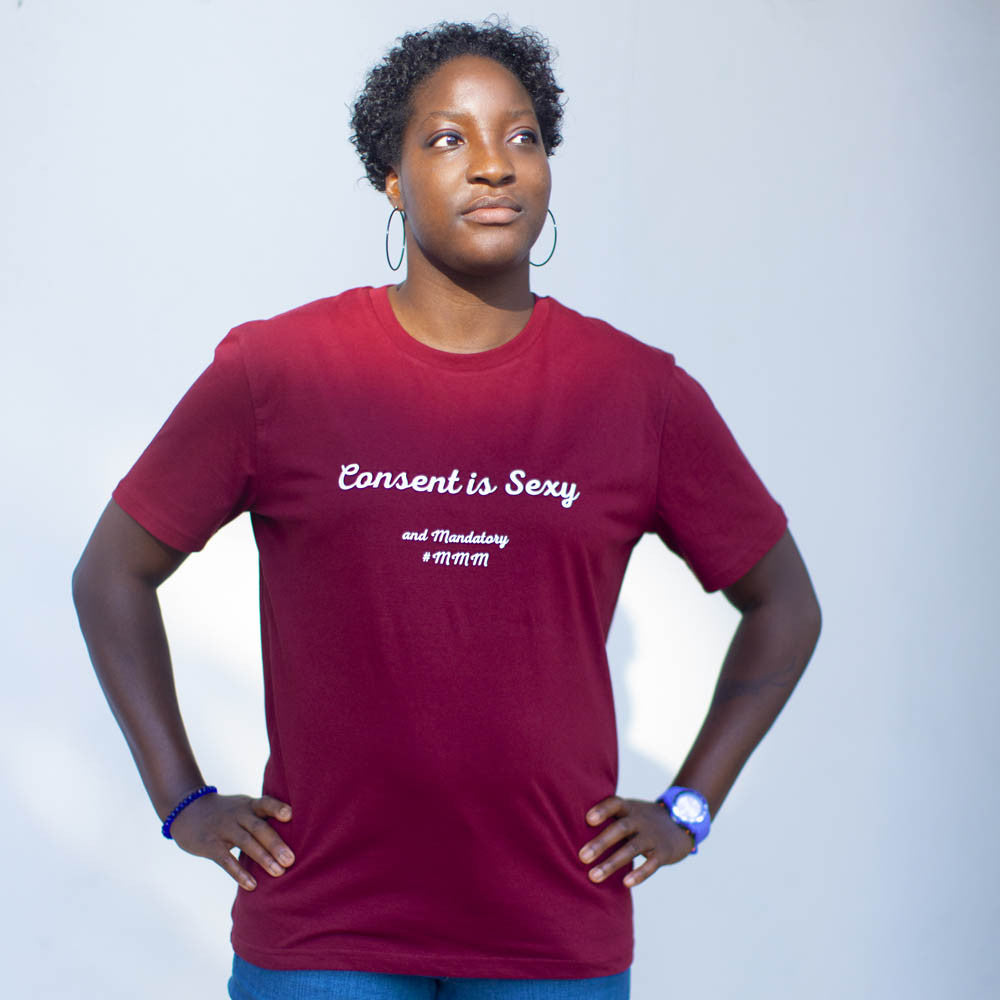 T-Shirt Bordeaux Consent is Sexy - XXS