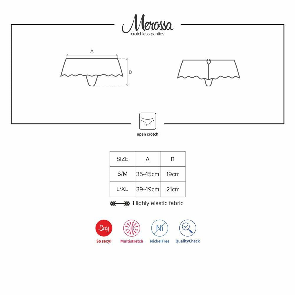 Tanga ouvert Merossa Obsessive - S/M