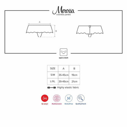 Tanga ouvert Merossa Obsessive - S/M