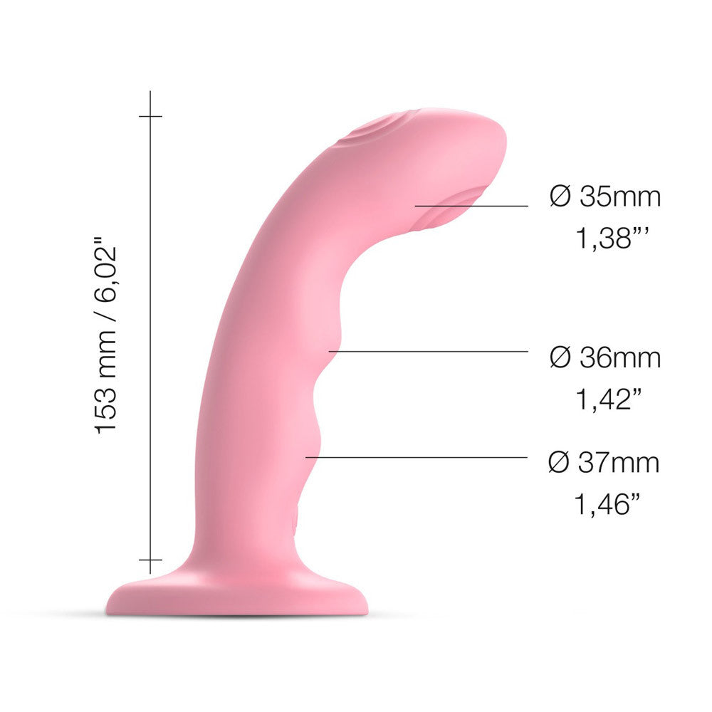 Tapping Dildo Wave Strap on Me - Pink