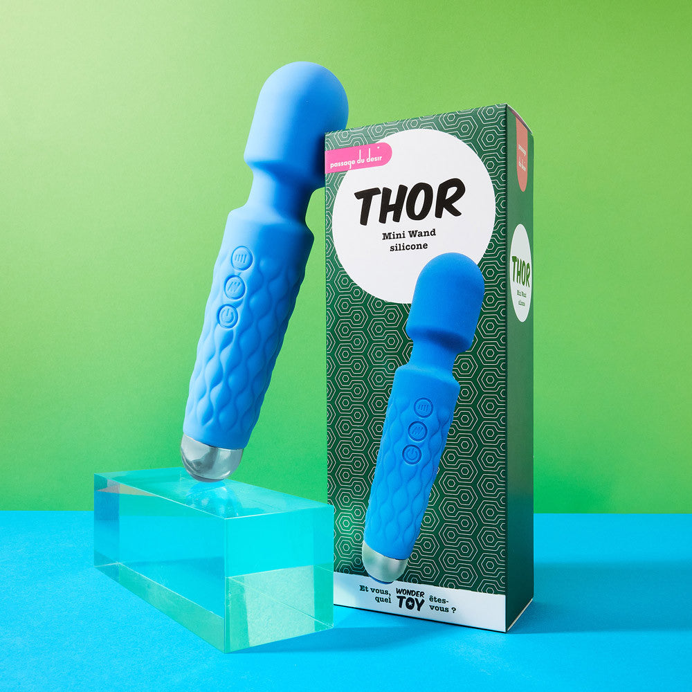Mini Wand Silicone Thor - Bleu