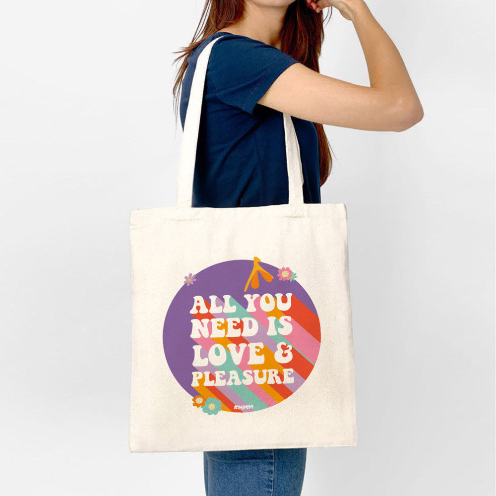 Tote bag all you need is love & pleasure - Tote Bag All You Need is Love & Pleasure