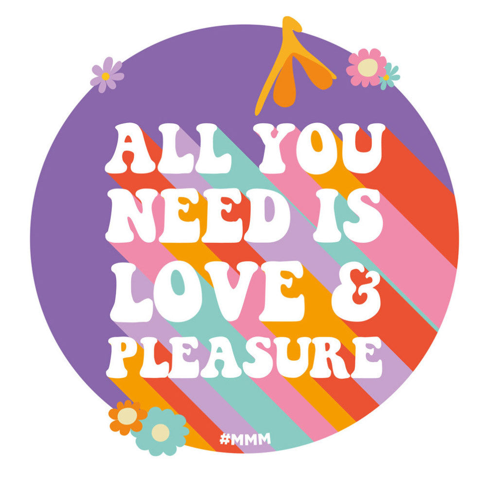 Tote bag all you need is love & pleasure