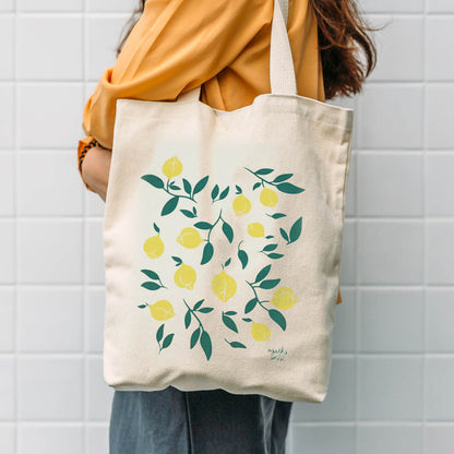 Fruity tote Bag Agathe Sorlet - Lemon